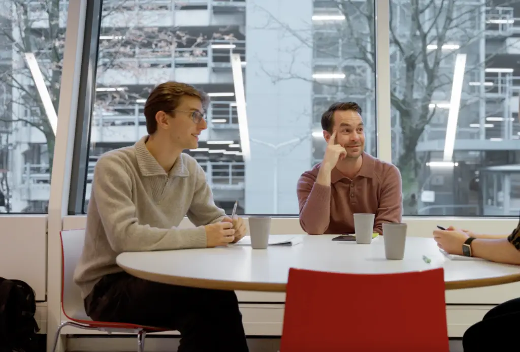 Ben en Erik werken aan ontwikkelprogramma's bij de Volksbank